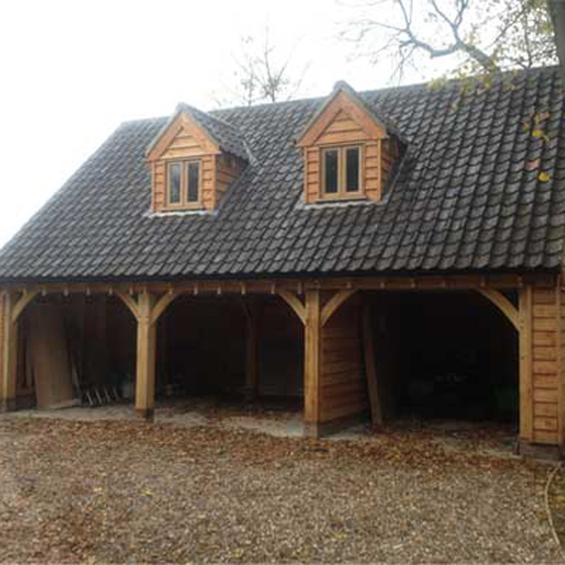 Oak Framed Cart Lodges